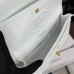 Chanel Classic Flap Medium Size 25.5cm Caviar Leather Gold Hardware Shoulder Bag A1112