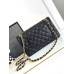 Chanel Classic Flap Medium Size 25.5cm Caviar Leather Gold Hardware Shoulder Bag A1112