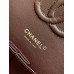 Chanel Classic Flap Medium Size 25.5cm Caviar Leather Silver Hardware Shoulder Bag A1112