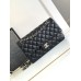 Chanel Classic Flap Medium Size 25.5cm Lambskin Silver Hardware Shoulder Bag A1112