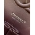 Chanel Classic Flap Medium Size 25.5cm Lambskin Silver Hardware Shoulder Bag A1112