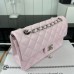 Chanel Classic Flap New Medium Size 23cm Lambskin Silver Hardware Shoulder Bag A1117
