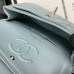 Chanel Classic Flap New Medium Size 23cm Caviar Leather Silver Hardware Shoulder Bag A1117