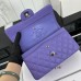Chanel Classic Flap New Medium Size 23cm Caviar Leather Silver Hardware Shoulder Bag A1117