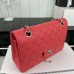 Chanel Classic Flap New Medium Size 23cm Caviar Leather Silver Hardware Shoulder Bag A1117