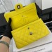 Chanel Classic Flap New Medium Size 23cm Caviar Leather Silver Hardware Shoulder Bag A1117