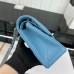 Chanel Classic Flap New Medium Size 23cm Caviar Leather Silver Hardware Shoulder Bag A1117
