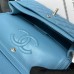 Chanel Classic Flap New Medium Size 23cm Caviar Leather Silver Hardware Shoulder Bag A1117