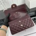 Chanel Classic Flap New Medium Size 23cm Caviar Leather Silver Hardware Shoulder Bag A1117