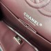 Chanel Classic Flap New Medium Size 23cm Caviar Leather Silver Hardware Shoulder Bag A1117