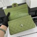 Chanel Classic Flap New Medium Size 23cm Caviar Leather Silver Hardware Shoulder Bag A1117