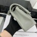 Chanel Classic Flap New Medium Size 23cm Caviar Leather Silver Hardware Shoulder Bag A1117