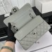 Chanel Classic Flap New Medium Size 23cm Caviar Leather Silver Hardware Shoulder Bag A1117