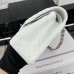 Chanel Classic Flap New Medium Size 23cm Caviar Leather Silver Hardware Shoulder Bag A1117