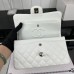 Chanel Classic Flap New Medium Size 23cm Caviar Leather Silver Hardware Shoulder Bag A1117