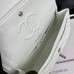 Chanel Classic Flap New Medium Size 23cm Caviar Leather Silver Hardware Shoulder Bag A1117