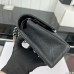 Chanel Classic Flap New Medium Size 23cm Caviar Leather Silver Hardware Shoulder Bag A1117