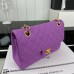 Chanel Classic Flap New Medium Size 23cm Caviar Leather Gold Hardware Shoulder Bag A1117