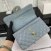 Chanel Classic Flap New Medium Size 23cm Caviar Leather Gold Hardware Shoulder Bag A1117