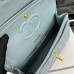 Chanel Classic Flap New Medium Size 23cm Caviar Leather Gold Hardware Shoulder Bag A1117