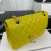 Chanel Classic Flap New Medium Size 23cm Caviar Leather Gold Hardware Shoulder Bag A1117