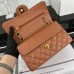 Chanel Classic Flap New Medium Size 23cm Caviar Leather Gold Hardware Shoulder Bag A1117