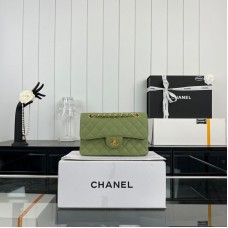 Chanel Classic Flap New Medium Size 23cm Caviar Leather Gold Hardware Shoulder Bag A1117