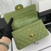Chanel Classic Flap New Medium Size 23cm Caviar Leather Gold Hardware Shoulder Bag A1117