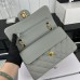 Chanel Classic Flap New Medium Size 23cm Caviar Leather Gold Hardware Shoulder Bag A1117