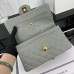Chanel Classic Flap New Medium Size 23cm Caviar Leather Gold Hardware Shoulder Bag A1117