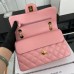 Chanel Classic Flap New Medium Size 23cm Caviar Leather Gold Hardware Shoulder Bag A1117