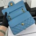 Chanel Classic Flap New Medium Size 23cm Caviar Leather Gold Hardware Shoulder Bag A1117