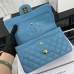 Chanel Classic Flap New Medium Size 23cm Caviar Leather Gold Hardware Shoulder Bag A1117
