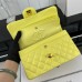 Chanel Classic Flap New Medium Size 23cm Caviar Leather Gold Hardware Shoulder Bag A1117