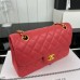 Chanel Classic Flap New Medium Size 23cm Caviar Leather Gold Hardware Shoulder Bag A1117
