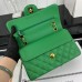 Chanel Classic Flap New Medium Size 23cm Caviar Leather Gold Hardware Shoulder Bag A1117