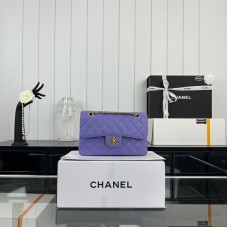 Chanel Classic Flap New Medium Size 23cm Caviar Leather Gold Hardware Shoulder Bag A1117