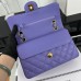 Chanel Classic Flap New Medium Size 23cm Caviar Leather Gold Hardware Shoulder Bag A1117