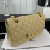 Chanel Classic Flap New Medium Size 23cm Caviar Leather Gold Hardware Shoulder Bag A1117