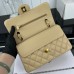 Chanel Classic Flap New Medium Size 23cm Caviar Leather Gold Hardware Shoulder Bag A1117