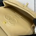 Chanel Classic Flap New Medium Size 23cm Caviar Leather Gold Hardware Shoulder Bag A1117