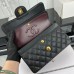 Chanel Classic Flap New Medium Size 23cm Caviar Leather Gold Hardware Shoulder Bag A1117