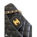 Chanel Classic Flap New Medium Size 23cm Lambskin Gold Hardware Shoulder Bag A1117 1118