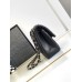 Chanel Classic Flap New Medium Size 23cm Lambskin Silver Hardware Shoulder Bag A1117 1118