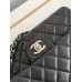 Chanel Classic Flap New Medium Size 23cm Lambskin Silver Hardware Shoulder Bag A1117 1118