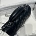 Chanel small Classic Flap with Handle Lambskin Black Silver Hardware Top Handle Shoulder Bag AS2431