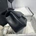 Chanel small Classic Flap with Handle Lambskin Black Gold Hardware Top Handle Shoulder Bag AS2431