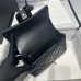 Chanel small Classic Flap with Handle Lambskin Black Gold Hardware Top Handle Shoulder Bag AS2431