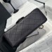 Chanel small Classic Flap with Handle Lambskin Black Gold Hardware Top Handle Shoulder Bag AS2431