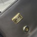 Chanel small Classic Flap with Handle Lambskin Black Gold Hardware Top Handle Shoulder Bag AS2431
